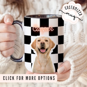 Custom Photo Dog Dad Cup Fathers Day Dog Dad Gift Pet Photo Mug, Personalized Dog Lover, Christmas Gift, Dad Birthday Gift, Pawthers Day Mug