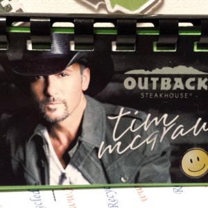 Tim McGraw  - Gift card Notebook