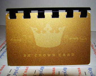 Burger King Crown - Gift card Notebook