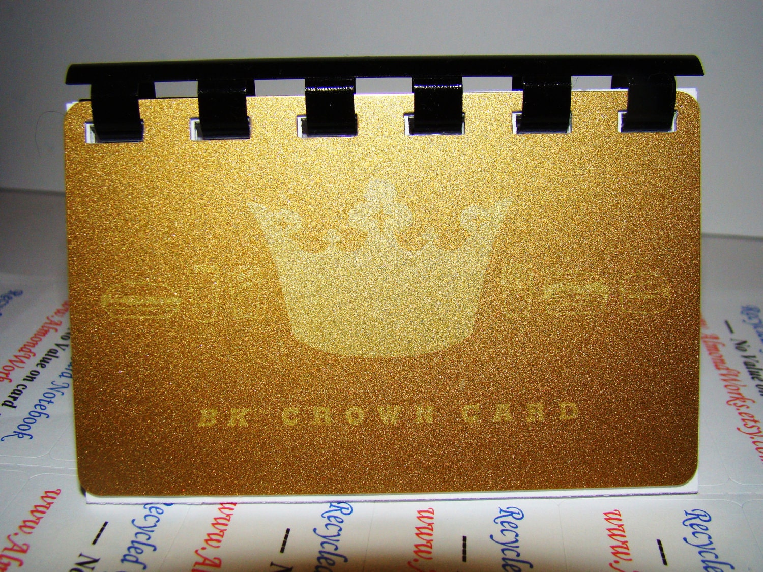 Burger King Crown Gift Card Notebook Etsy