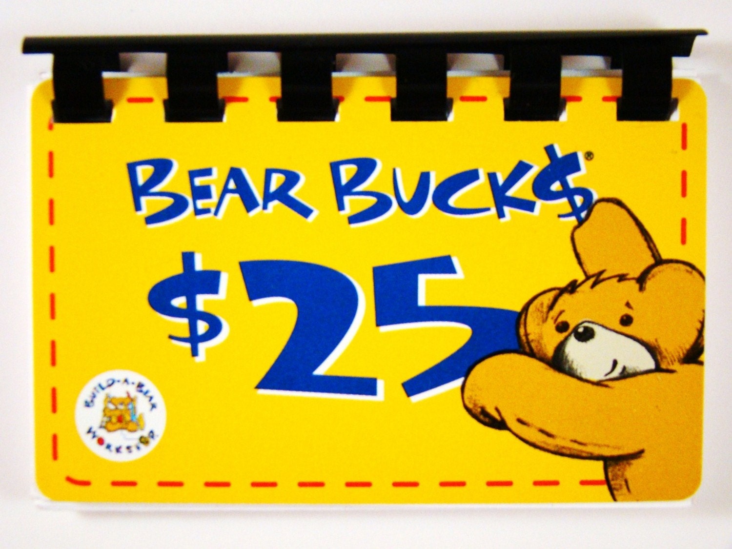 Bear Bucks build-a-bear Workshop Gift Card Notebook 