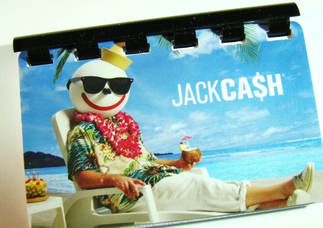 Jack in the Box Gift Card Notebook Etsy