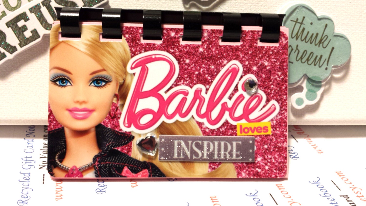 Barbie Gift Card Notebook Etsy
