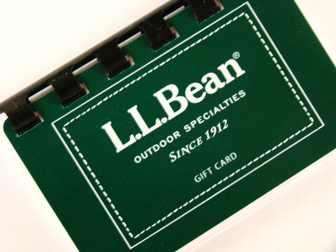 L.L. Bean Gift Card Notebook Etsy
