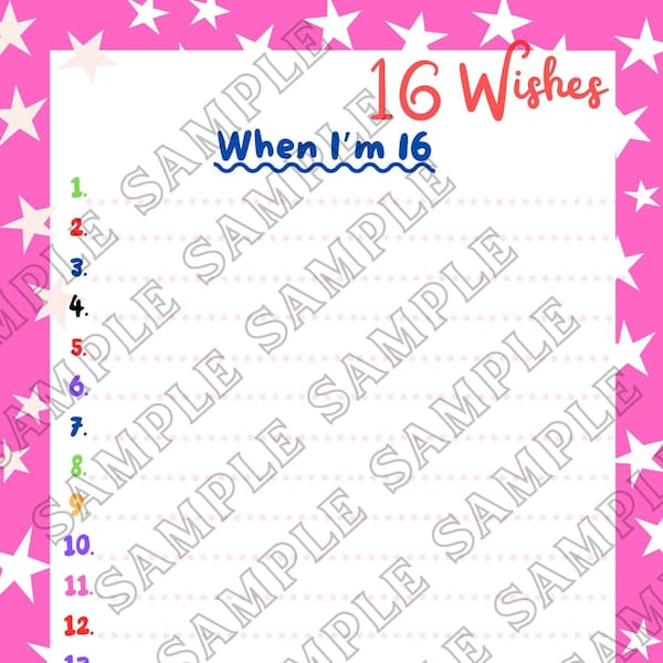 16 Wishes Movie Candle Box - Wishlist and Matchbox Printable Downloadable - WITH LINKS to SUPPLIES!