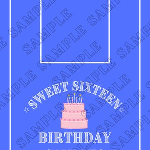16 Wishes Movie Candle Box Digital Printable Professional Lookalike Front, Back, and Sides for Sweet 16 Gift - **Custom 7.8x11.2&quot; Box Size**