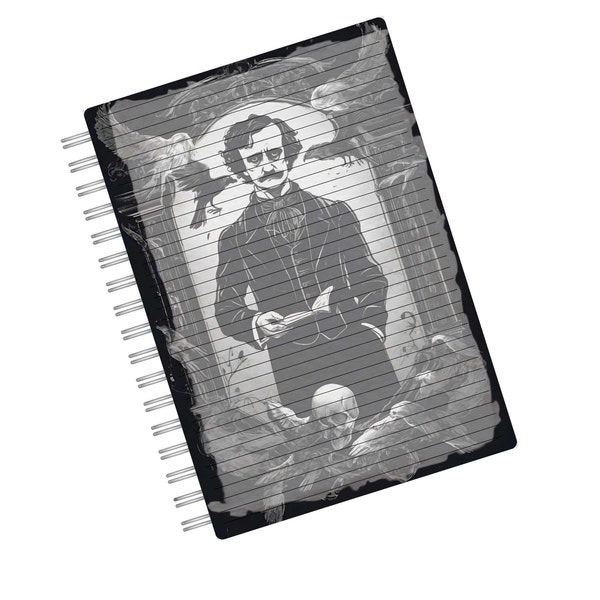 Lined & Blank, Halloween Themed Journal Pages, Edgar Allan Poe, Junk Journal, Printable, Paper, Book, Digital, Dark Academia, Download