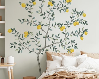Lemon Tree Wall Decal, Removable Wall Art (60x75 inches)