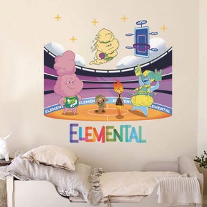Removable Element Wall Decal Disney Wall Sticker Games Room Decor Children Room Decorations