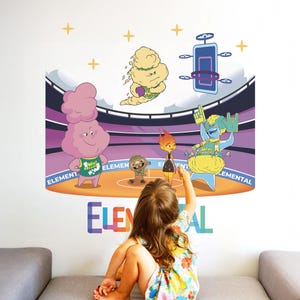 Schälen und Stick Element Wandtattoo Disney Cartoon Wandaufkleber Arbeitszimmer Dekor Kinderzimmer Dekorationen