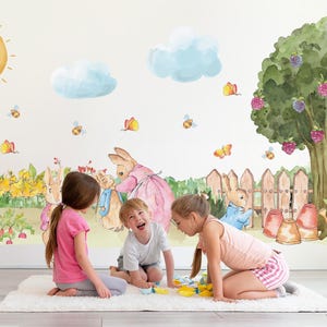 Rabbit Wall Decal Peter Wall Sticker Kid Room Decor Boy Room Decoration
