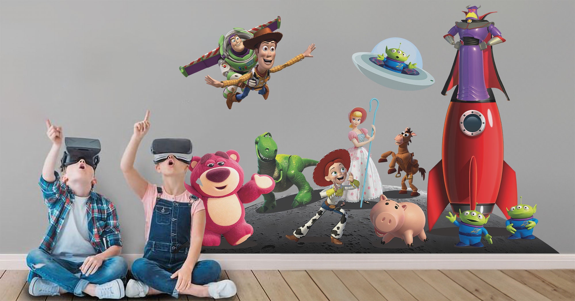 Toy Story Wall Decal Woody Wall Sticker Bear Wall Art Jassie Decal