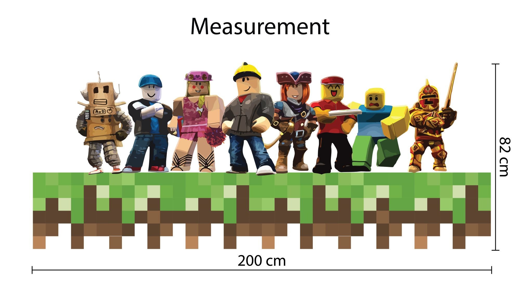 Peel and Stick Minecraft Wall Decal Nintendo Games Wall Sticker Kid ...