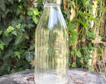 Vintage milk bottle, Farmhouse decor, Kitchen accessories, Farmhouse kitchen