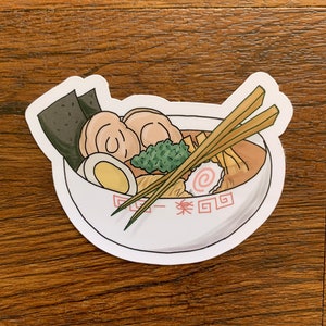 Pegatina troquelada grande Ramen Bowl
