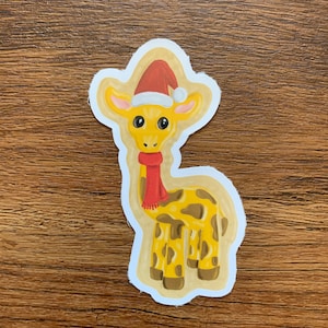 Cookie Giraffe Großer Zuckerkeks-Die-Cut-Aufkleber