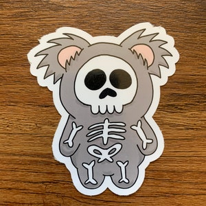 Death Cuddles Large Koala Die-Cut Aufkleber