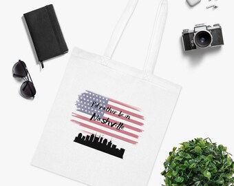 I'd rather be in Nashville Cotton Tote