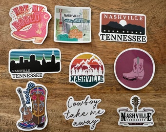 Nashville Western-stickers (pak van 9)