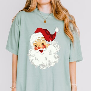 Santa Claus Is Coming To Town Tshirt, Festive Holiday Santa Shirt, Comfort Colors Christmas Tee, Holiday Apparel, Festive Christmas Clothing