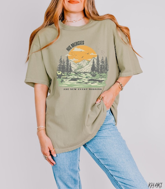 His Mercies are New Every Morning Trendy Christian Shirt His Mercies are New Every Morning Trendy Christian Shirt