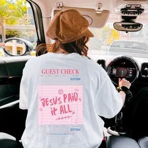 Jesus Paid It All T-shirt: Comfort Colors Gospel Message Tee
