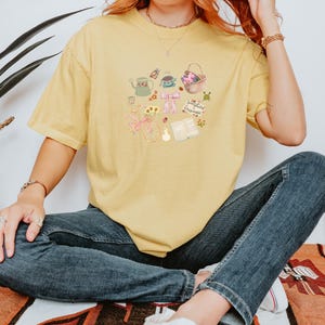 Spring Aesthetic Comfort Colors Graphic Shirt, Spring Is Here, Unisex T-shirt, Spring Graphic Tee, Pastel Color Shirt, Spring Vibes Shirt,