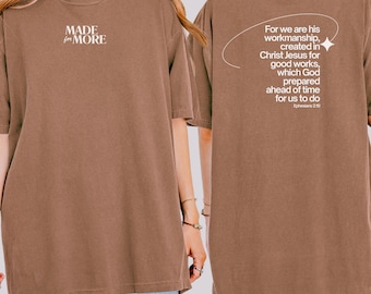 Garment-Dyed Christian T-Shirt: Inspirational Faith Tee