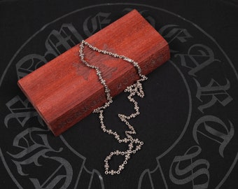 Chrome Hearts Sterling Silver Twist Chain Necklace