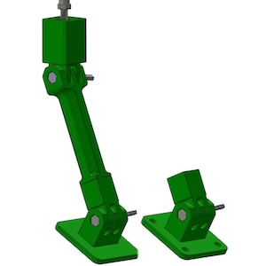Kit de montage sur le toit (uniquement) pour les mangeoires rectangulaires montées par le bas avec des toits inclinés.  Nécessite les produits modèle SBG-R ou SBG-RX (non inclus).