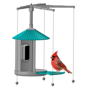 Nouveau ! Protégez votre chargeur de caméra Birdfy(tm) avec Sparrow-B-Gone !  Bientôt une version améliorée !  Pré-commandez maintenant.