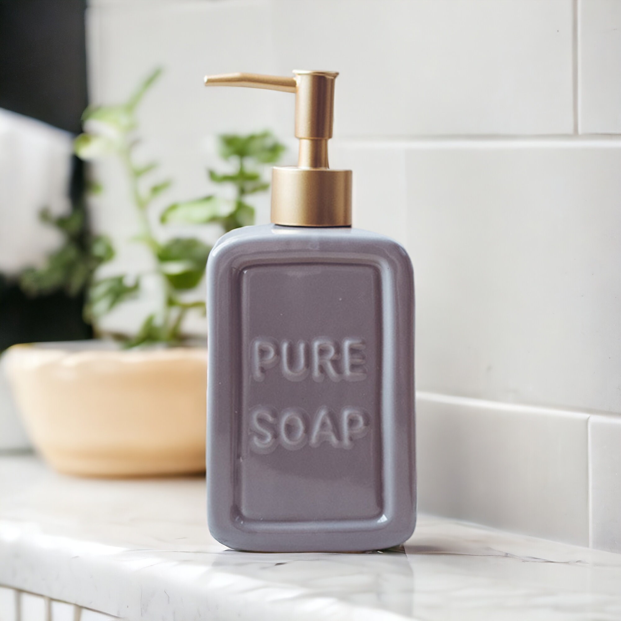 Ceramic Soap Dispensers, Refillable Soap Pump Dispensers, Handmade