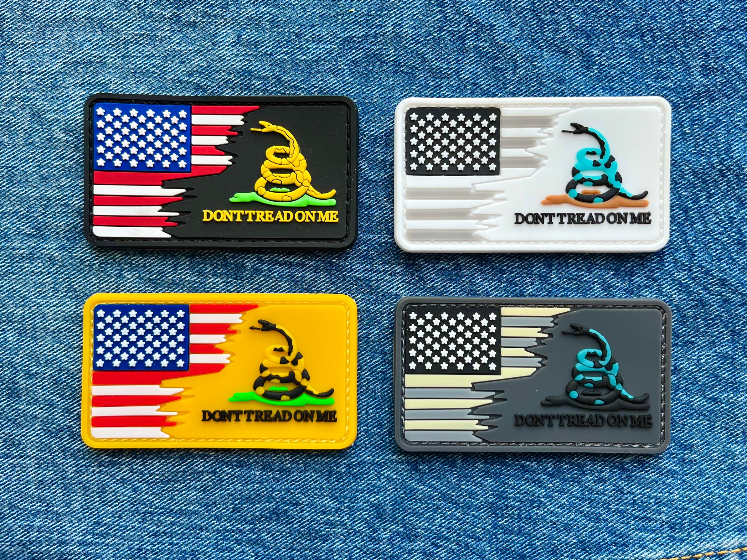 Don't Tread on Me Patch, PVC Patch, Morale Patch, Tactical Patch, Hook ...