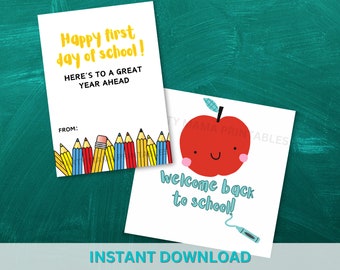 Printable Back to School Gift Tags (PDF & PNG)