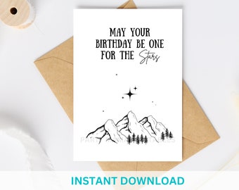 ACOTAR Velaris Birthday Card: SJM Book Lover Gift (Digital Download)
