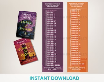 Throne of Glass Tandem Read Checklist Bookmarks (Digital Download)