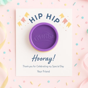 Lembrancinha de aniversário de massinha de modelar