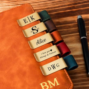 Custom Traveler&#39;s Notebook Clip With Pen Holder,Pen Holder With Brass Clip,Pen Clip For Notebooks And Journals,Valentines Gift, Perfect Gift