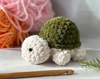 Patrón de crochet de tortuga: muñeco de peluche Amigurumi (PDF)