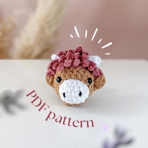 Highland Cow Crochet Pattern Amigurumi Crochet Pattern, Highland Cow Stuffed Plush Pattern, PDF Crochet Pattern