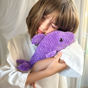 Dolphin Crochet pattern Amigurumi sea animal crochet pattern Snuggler toy PDF file crochet pattern dolphin