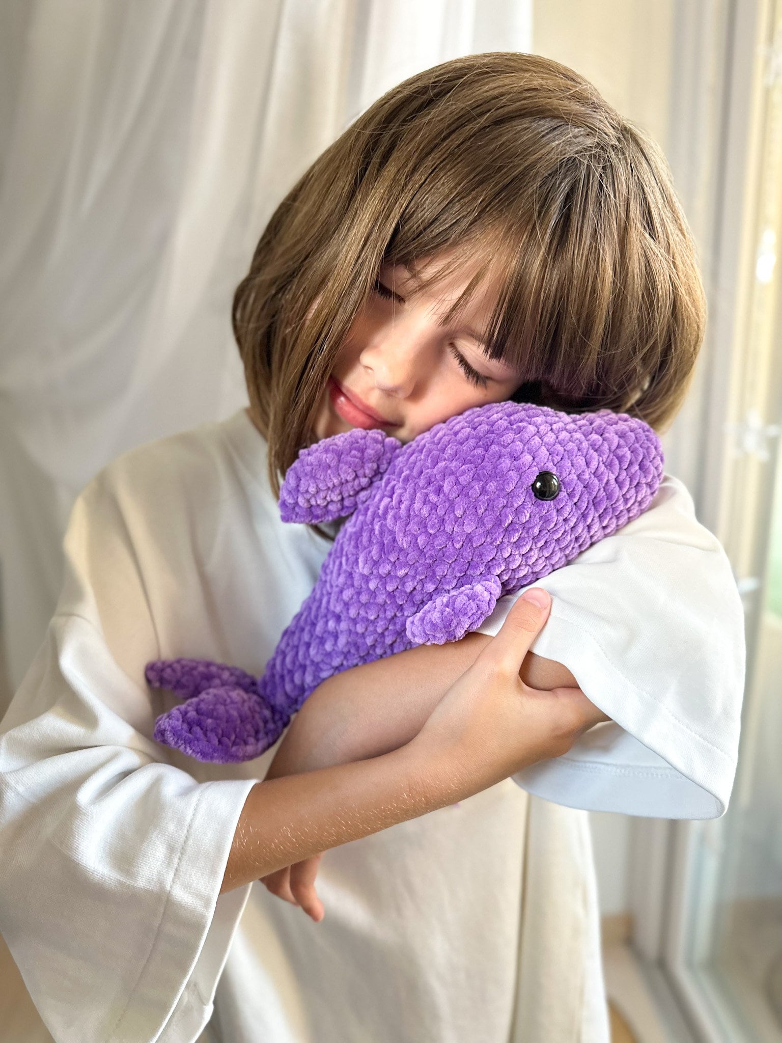 Dolphin Crochet pattern Amigurumi sea animal crochet pattern Snuggler toy PDF file crochet pattern dolphin