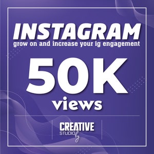 INSTAGRAM 50.000 Views - 50K Instagram View - FAST DELIVERY by Trusted Seller - Boost Your Instagram - Grow your Instagram