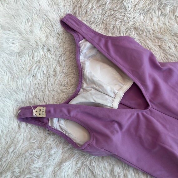 NWT Deadstock Vintage 60s or 70s Purple One Piece… - image 4