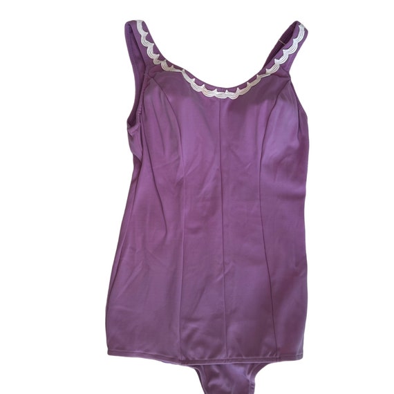 NWT Deadstock Vintage 60s or 70s Purple One Piece… - image 1