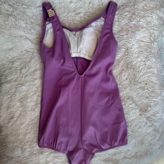 NWT Deadstock Vintage 60s or 70s Purple One Piece… - image 2