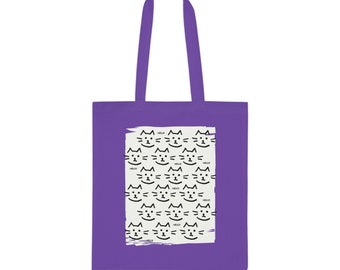 100% Cotton Tote Bag | 9 Colours | Many Cats Hello Totebag |