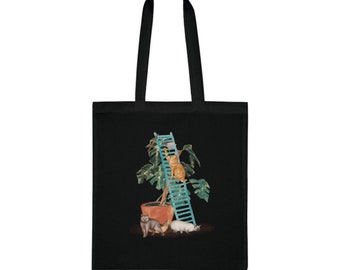 100% Cotton Tote Bag | 9 Colours | Cats & Ladders Totebag |