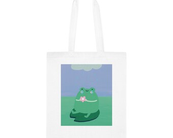 100% Cotton Tote Bag | 9 Colours | Sad Frog Totebag |