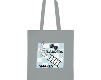 Cotton Tote - Snakes & Ladders